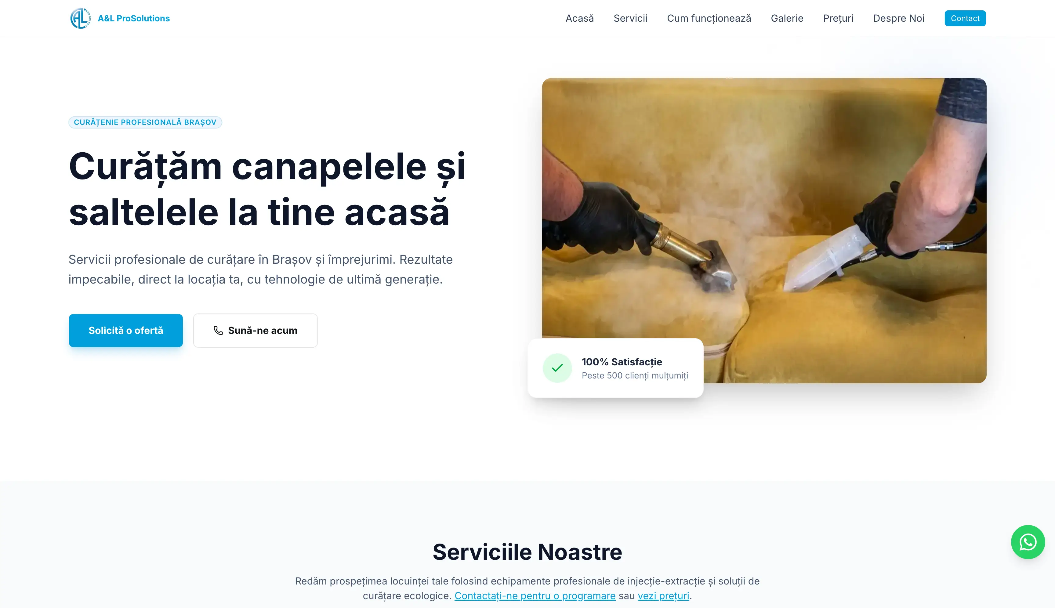 A&L ProSolutions Brașov — site web realizat de SiteCare