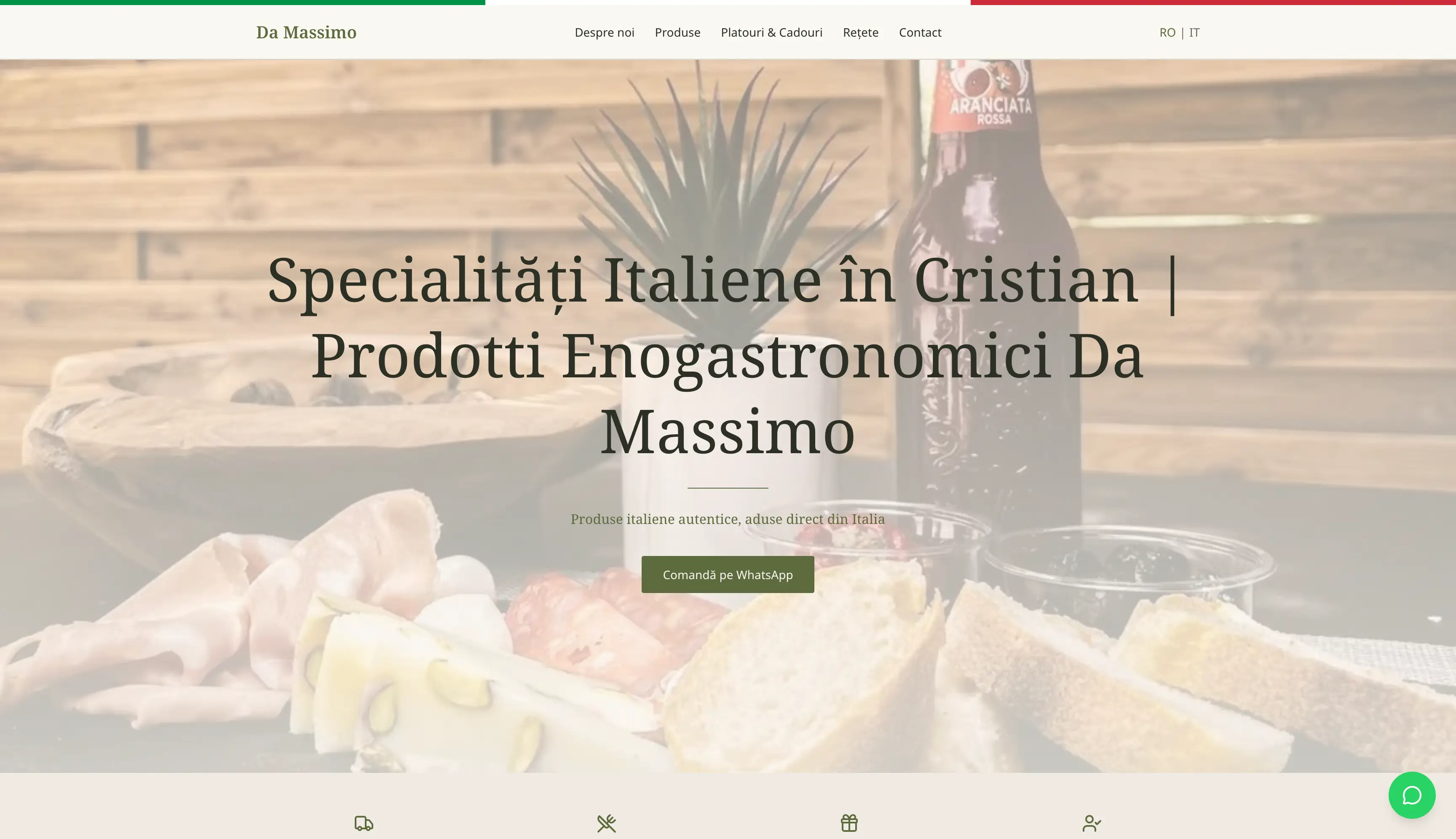 Da Massimo Brașov Cristian — site web realizat de SiteCare